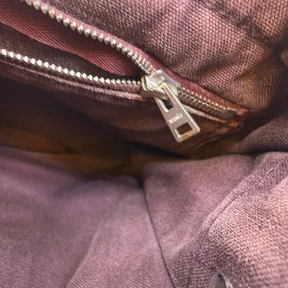 Hermès Herbag Cabas Burgundy Canvas Tote Bag - Picture 7 of 8